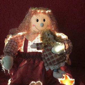 FIBER OPTIC LIGHTED CHRISTMAS ANGEL 😇 DOLL😇🙏🏻
